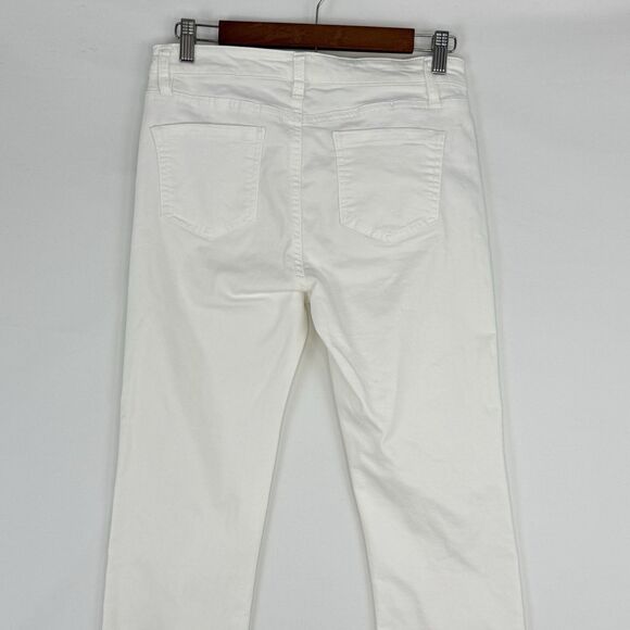 Buffalo David Bitton Jeans Womens 6/28 White Mid-Rise Stretch Soft Ankle Grazer - Picture 5 of 16